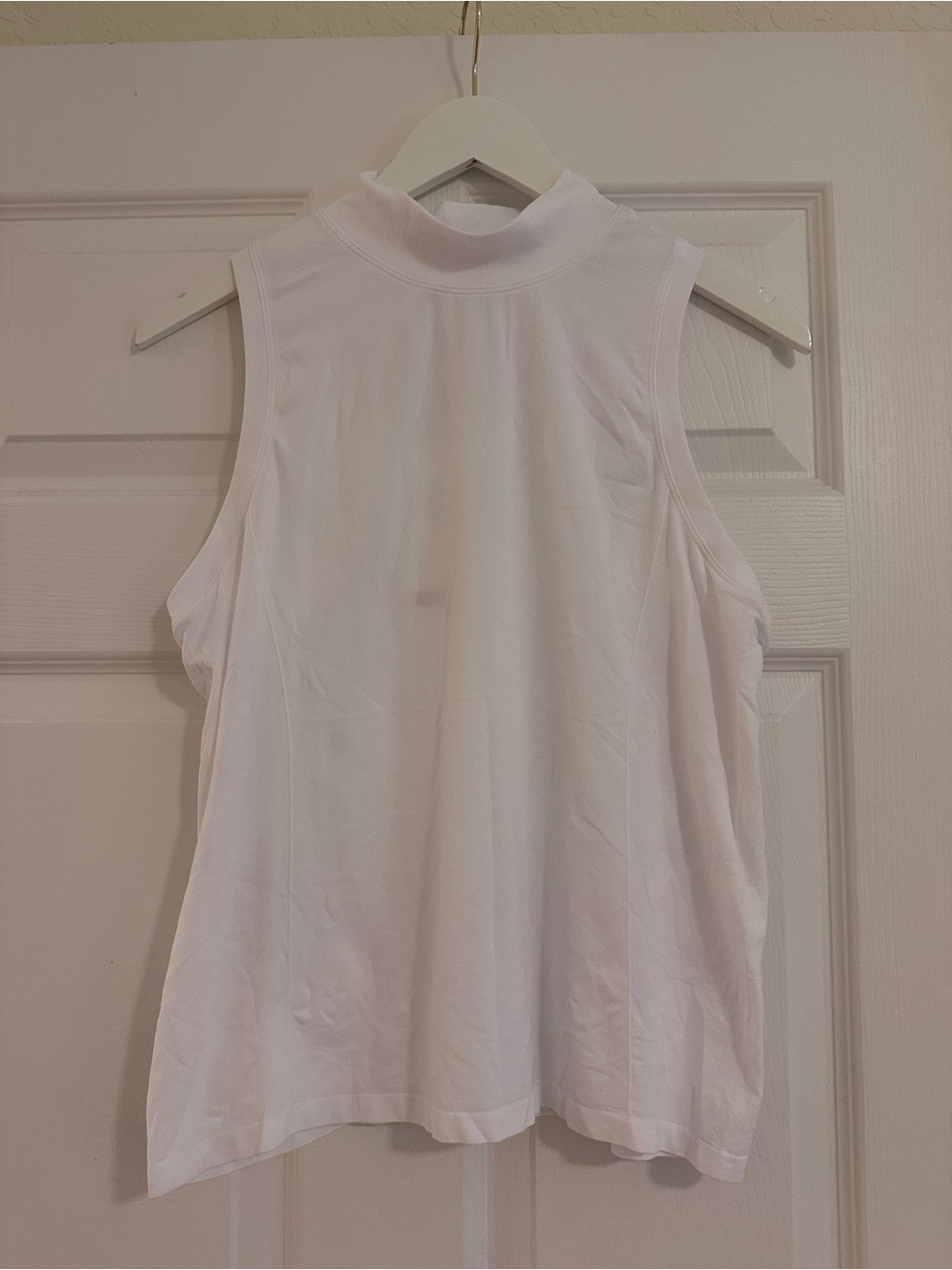 Calia Mock Neck Active Top - White
